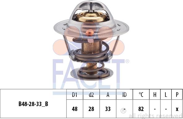 FACET 7.8319S - Термостат охлаждающей жидкости / корпус autodif.ru