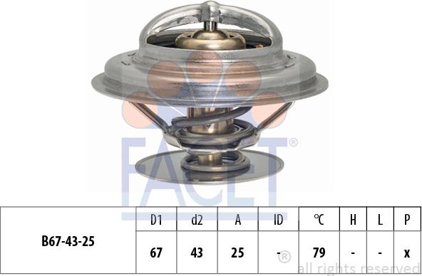 FACET 7.8333S - Термостат охлаждающей жидкости / корпус autodif.ru