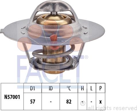 FACET 7.8209S - Термостат охлаждающей жидкости / корпус autodif.ru