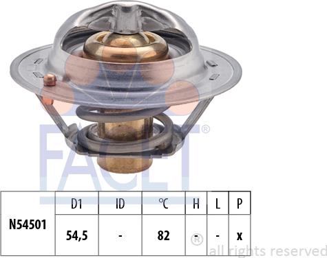 FACET 7.8712S - Термостат охлаждающей жидкости / корпус autodif.ru