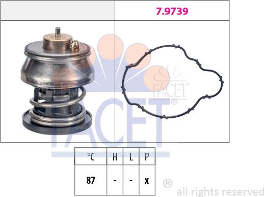 FACET 7.7976 - Термостат охлаждающей жидкости / корпус autodif.ru