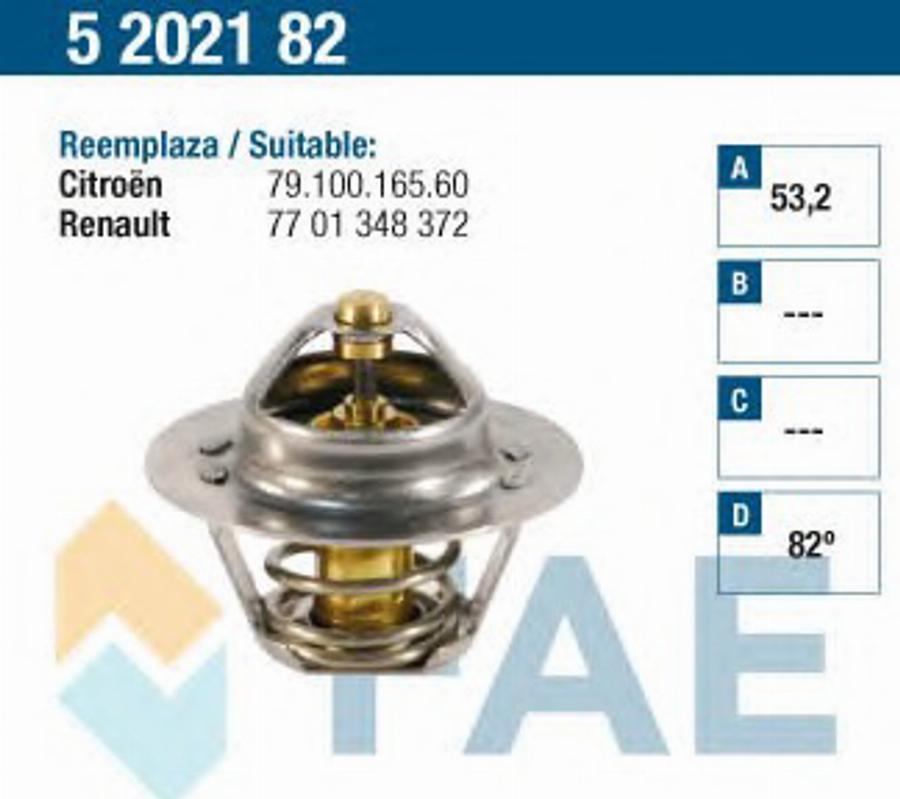 FAE 5202182 - Термостат охлаждающей жидкости / корпус autodif.ru