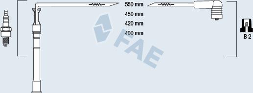 FAE 85991 - Комплект проводов зажигания autodif.ru