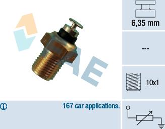 FAE 32110 - датчик температуры охл.жидк.!\ VW Golf/Passat 1.0-2.0i/1.6D/TD 83-97 autodif.ru