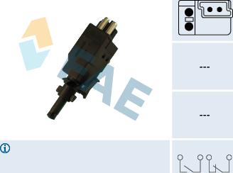 FAE 24590 - Выключатель фонаря сигнала торможения autodif.ru