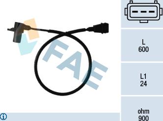 FAE 79011 - Датчик положения коленвала / распредвала Fiat autodif.ru