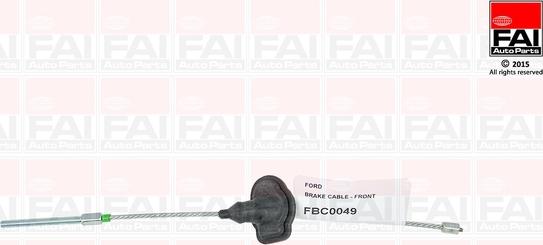 FAI AutoParts FBC0049 - Тросик, cтояночный тормоз autodif.ru