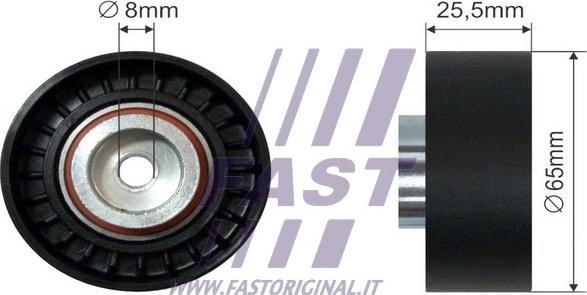 Fast FT44537 - Ролик, поликлиновый ремень autodif.ru