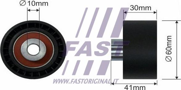 Fast FT44087 - Натяжной ролик, зубчатый ремень ГРМ autodif.ru