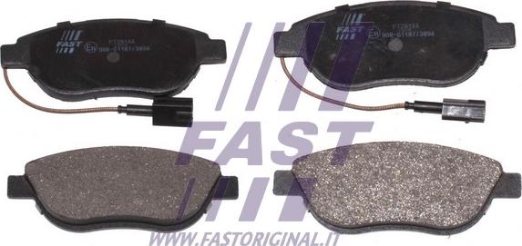 Fast FT29144 - Тормозные колодки, дисковые, комплект autodif.ru