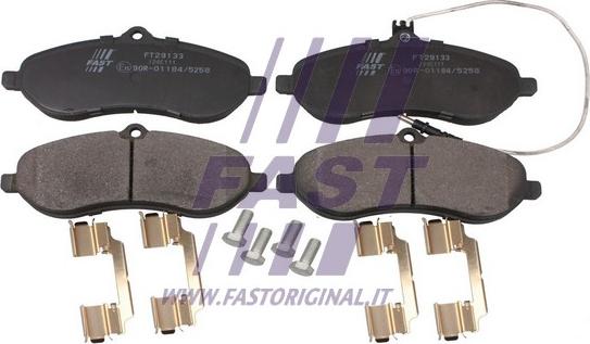 Fast FT29133 - Тормозные колодки, дисковые, комплект autodif.ru