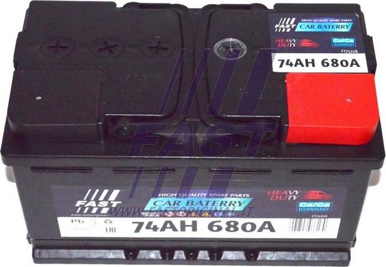 Fast FT75208 - Стартерная аккумуляторная батарея, АКБ autodif.ru