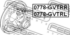 Febest 0778-GVTRL - задн. торм. цил.л.!\ Suzuki Grand Vitara 2.0/2.0TD/2.5 V6 24V 98> autodif.ru