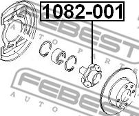 Febest 1082-001 - ступица колеса !передняя без подш.\ Daewoo Nexia 1.5 94>/Lanos 96> SOHC autodif.ru