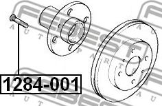 Febest 1284-001 - шпилька колёсная!\ Hyundai Elantra/Lantra 00-06 autodif.ru
