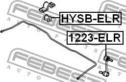 Febest 1223-ELR - тяга стабилизатора заднего!\ Hyundai Coupe 99>,KIA Cerato all 04> autodif.ru
