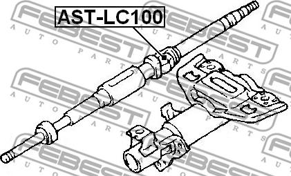 Febest AST-LC100 - Крестовина рулевая autodif.ru