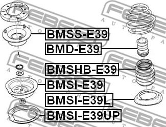 Febest BMSI-E39L - проставка пружины нижняя!\ BMW 5 E60/E61 01-10 autodif.ru