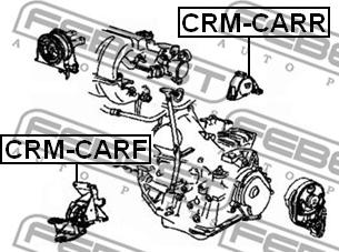 Febest CRM-CARF - подушка двигателя передняя!\ Chrysler Voyager IV 2001-2007 autodif.ru
