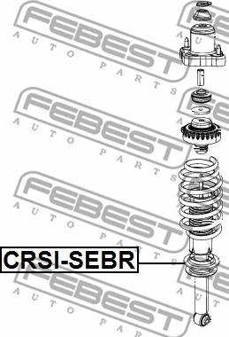 Febest CRSI-SEBR - Проставка задней пружины нижняя CHRYSLER AVENGER/ 200/ FLAVIA 2007-2014 (NA) autodif.ru