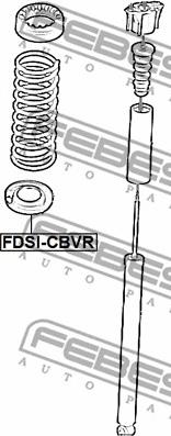 Febest FDSI-CBVR - Опора (проставка) пружины нижняя зад прав/лев autodif.ru