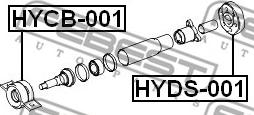 Febest HYDS-001 - Муфта кардана autodif.ru