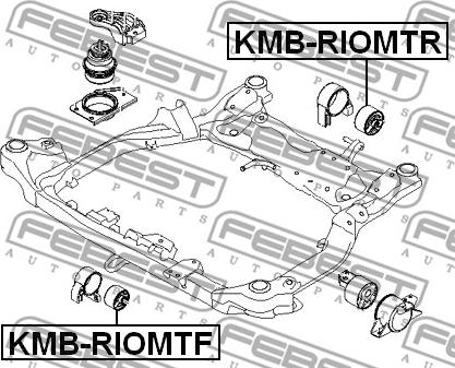 Febest KMB-RIOMTF - Сайлентблок передней подушки двигателя autodif.ru