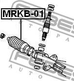 Febest MRKB-01 - пыльник рейки рулевой! \ Mitsubishi Galant 84> autodif.ru
