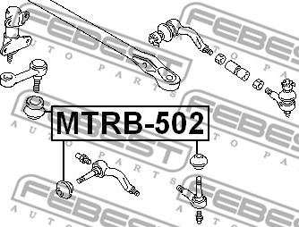 Febest MTRB-502 - Пльник рулевого наконечника 15X32X27 autodif.ru
