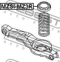 Febest MZSI-MZ3R - проставка пружины верхняя!\ Mazda 3 Bk 03-08 autodif.ru