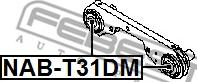 Febest NAB-T31DM - сайлентблок дифференциала!\ Nissan X-Trail T31 07> autodif.ru