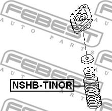 Febest NSHB-TINOR - пыльник амортизатора заднего!\ Nissan Almera Tino V10M autodif.ru
