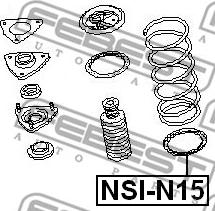 Febest NSI-N15 - проставка пружины!\ Nissan 100NX 90-94 autodif.ru