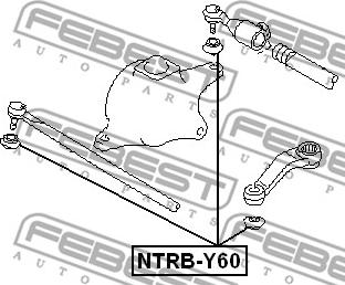 Febest NTRB-Y60 - Пльник рулевого наконечника autodif.ru