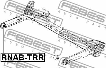 Febest RNAB-TRR - сайлентблок зад. балки зад.!\ Renault Trafic 2.0/1.9DCi/2.5DCi 01> autodif.ru