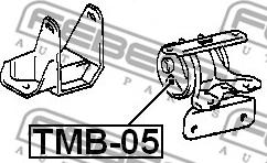 Febest TMB-05 - Сайлентблок левой подушки двигателя autodif.ru