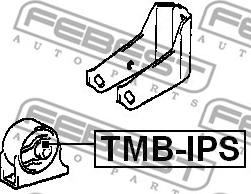 Febest TMB-IPS - Сайлентблок передней подушки двигателя autodif.ru