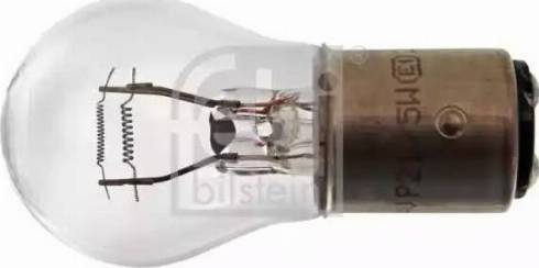 Febi Bilstein 06911 - лампа накаливания! 24V 21W P21/5W, BAY15d DIN/ISO72601\ MB, MAN autodif.ru