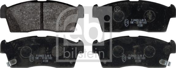 Febi Bilstein 116048 - Тормозные колодки, дисковые, комплект autodif.ru