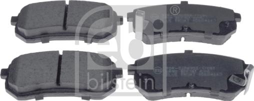 Febi Bilstein 116346 - Тормозные колодки, дисковые, комплект autodif.ru