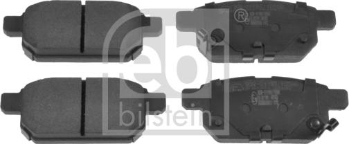 Febi Bilstein 116313 - Тормозные колодки, дисковые, комплект autodif.ru