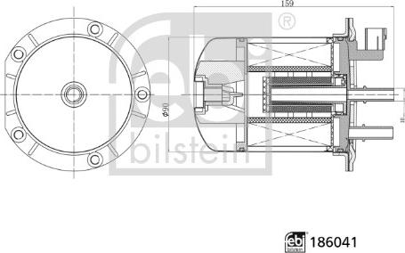 Febi Bilstein 186041 - Топливный фильтр autodif.ru