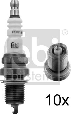 Febi Bilstein 13609 - Свеча зажигания autodif.ru