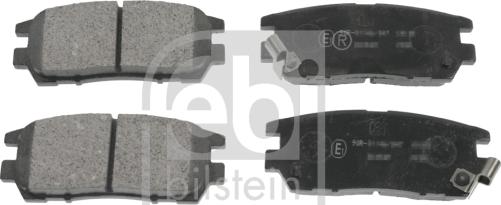 Febi Bilstein 170239 - Тормозные колодки, дисковые, комплект autodif.ru