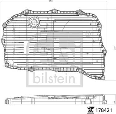 Febi Bilstein 178421 - Гидрофильтр, автоматическая коробка передач autodif.ru