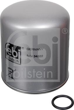Febi Bilstein 34322 - Фильтр влагоотделитель ASP Premium, TGA с коалесцирующим фильтром , Резьба входа: M 39x1.5 Knorr- с autodif.ru
