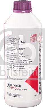 Febi Bilstein 38200 - Антифриз (концентрат) сиреневый 1.5L Охлаждающая жидкость ( G13 ) G 013 A8J M1. autodif.ru