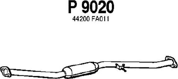 Fenno P9020 - Средний глушитель выхлопных газов autodif.ru