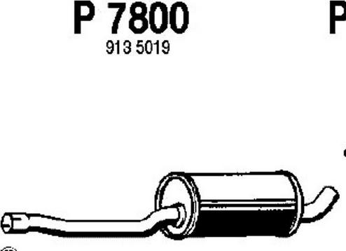 Fenno P7800 - Средний глушитель выхлопных газов autodif.ru