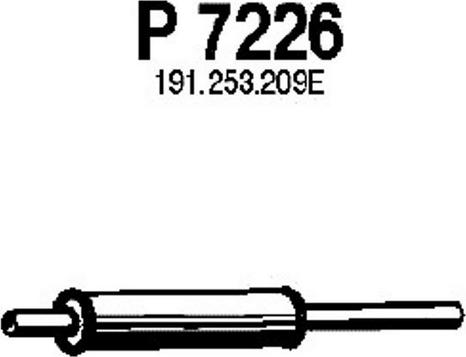 Fenno P7226 - Средний глушитель выхлопных газов autodif.ru